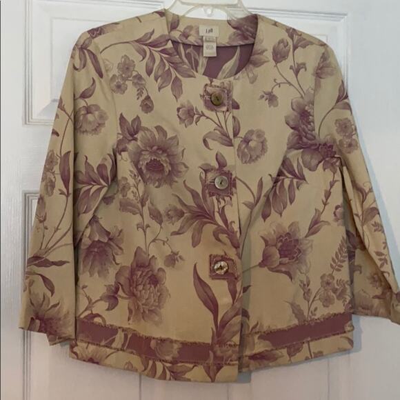 J Jill S floral print jacket - Picture 1 of 7